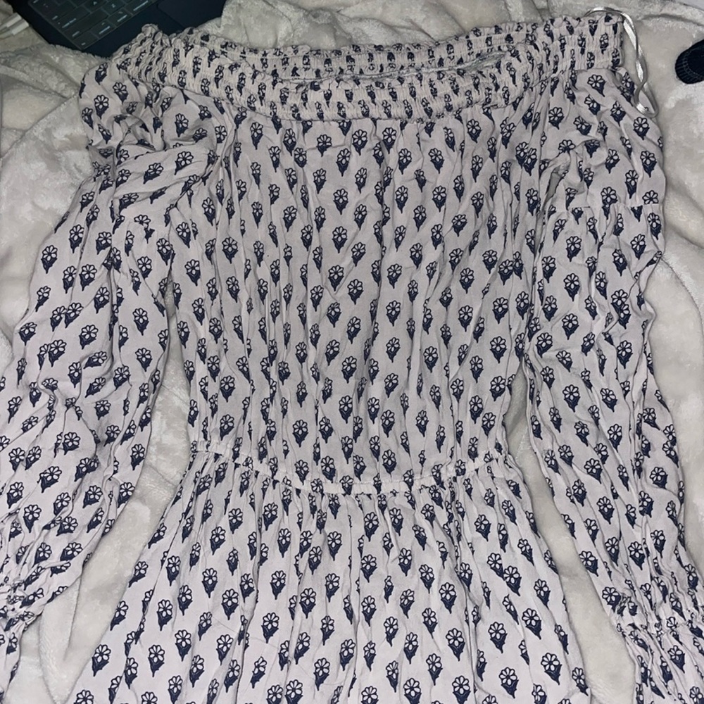 Stunning Blue Hollister Off the shoulder Sun dress